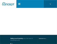 Tablet Screenshot of conceptservices.com.au